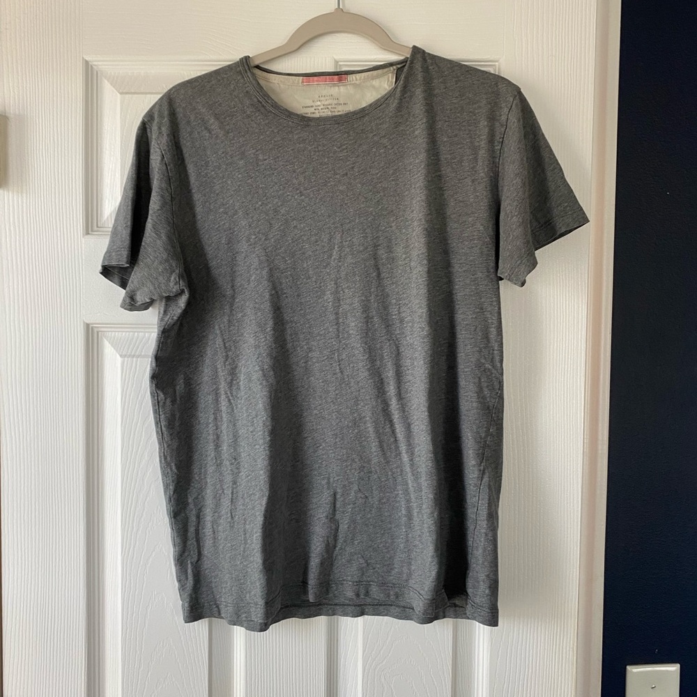 Apolis Men's Gray T-Shirt 100% Organic Cotton Sustainable Soft Size M